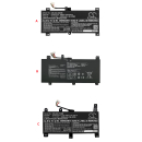 Replacement Accu voor Asus C41N1731-2  15.4v 4300mAh