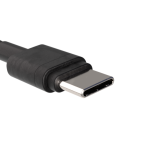 Tip of the 65W USB-C oplader zwart braided kabel